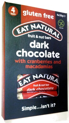 dark chocolate with cranberries and macadamias - 5013803666729