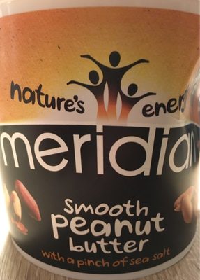 Meridian Natural Smooth Peanut Butter - No Added Sugar - 1KG - 5014213001056