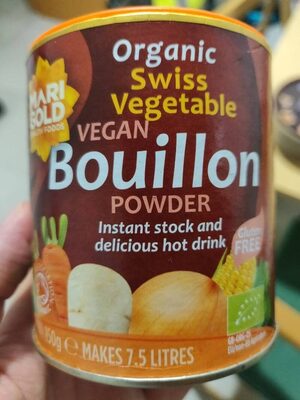 Marigold Organic Swiss Vegetable Bouillon Powder Red Pot 150G - 5016084123455