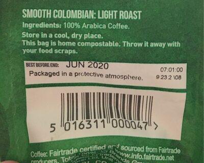 Colombian organic ground coffee - 5016311000047