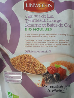 Graine de lin, tournesol, courge, sesame et baies de goji - 5016887004159