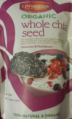 Linwoods Organic Whole Chia 400G - 5016887004555