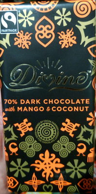 Dark chocolate with mango and coconut - 5017397000129