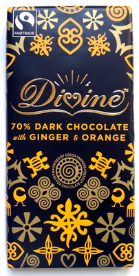 Chocolat noir 70 % avec du gingembre et de l'Orange - 5017397044420