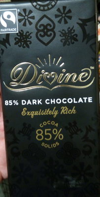 85% Dark Chocolate Bar, Fairtrade 15 x 100G - 5017397074441