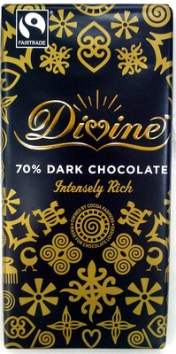 70% Dark Chocolate - Divine - 100 g - 5017397077404