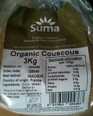 Organic Couscous - 5017601004363