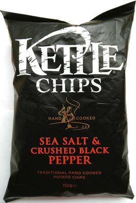 Kettle Chips Sea Salt & Crushed Black Pepper - 5017764112332