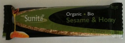 The Natural Energy Bar Sesame & Honey - 5018076100499