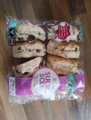 8 large Sultana scones - 5018156000244