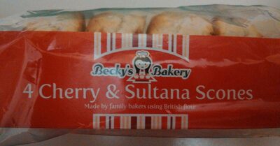 4 Cherry & Sultana Scones - 5018156005508