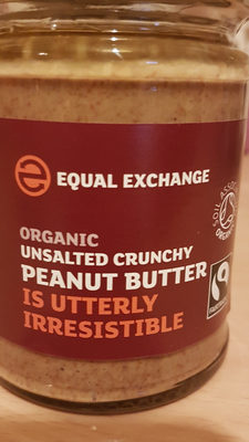 Organic unsalted crunchy peanut butter - 5018190002037