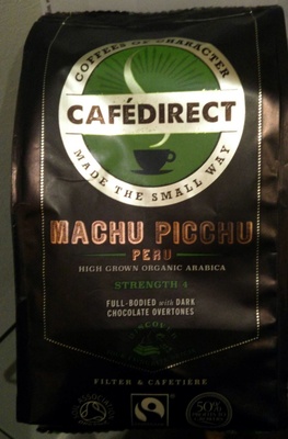 Cafédirect Fairtrade Organic Machu Picchu Peru Coffee - 5018190009449