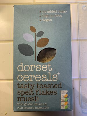 Dorset Cereals tasty toasted spelt flaked muesli - 5018357012435