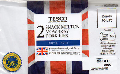 2 Melton Mowbray Pork Pies - 5018374112897