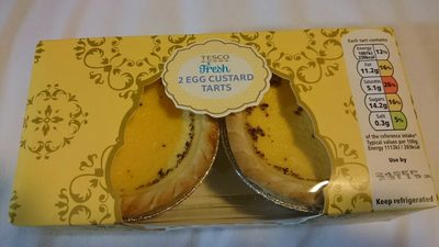 Tesco Egg Custard Tarts 2 Pack - 5018374207609