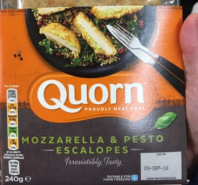 Quorn mozzarella pesto escalopes - 5019503014013