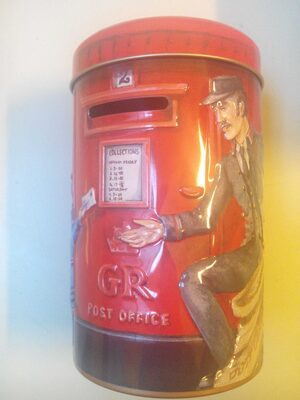 Churchill's Post Box Money Box With Toffees - 5020000026003