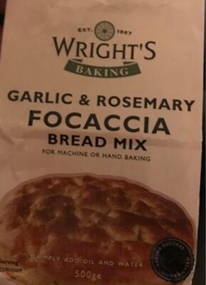 Garlic & rosmary focaccia bread mix - 5020387001389