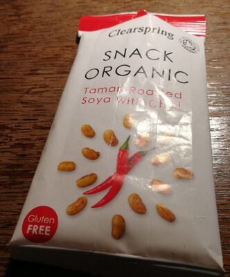 Snack Organic Tamari Roasted Soya with Chili - 5021554000525