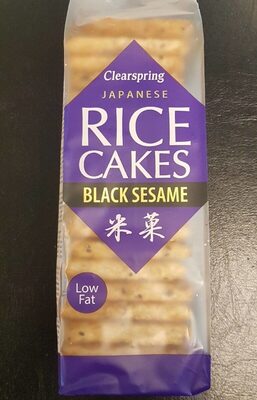 Japanese Rice Crackers - Balck Sesame - 5021554001706