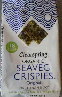 Organic seaveg crispies - 5021554002604