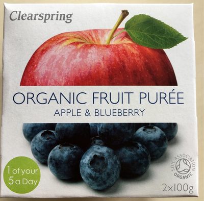 Organic Fruit Purée Apple & Blueberry - 5021554981565