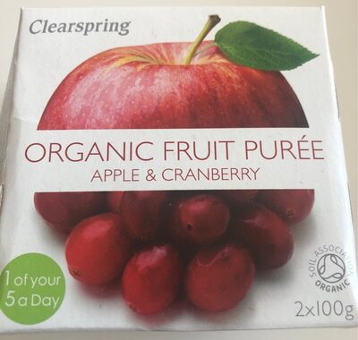 Compote organic fruit Apple & Cranberry - 5021554986782