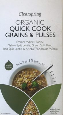 Organic quick cook grains & pulses - 5021554989233