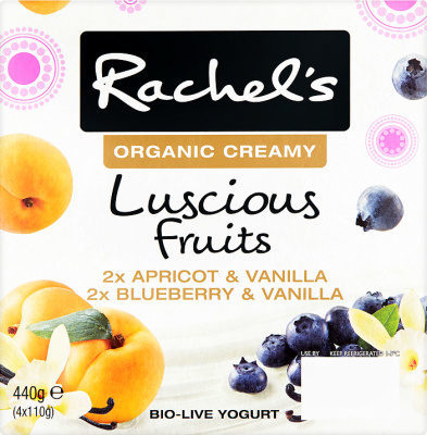 Rachel's Luscious Fruits and Vanilla Yogurts - 5021638000038