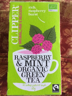 Raspberry & Mint Organic Green Tea - 5021991939730