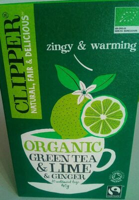 Organic green tea, lime, ginger - 5021991939921