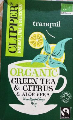 Clipper Organique Vera Aloe Green Tea Bag 20 - 5021991999161