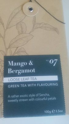 Whittard Mango & Bergamot Green Tea With Flavouring - 5022032103714