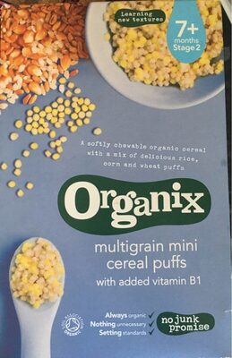 Multigrain mini cereal puffs - 5024121227318