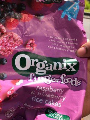 Organicanix: Raspberry & Blueberry Ricecake - 50G - 5024121899300