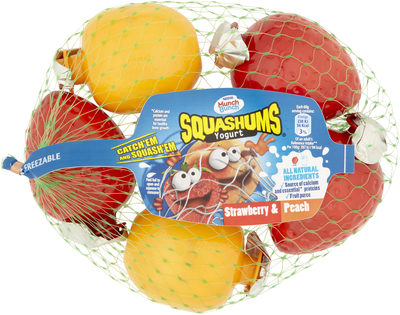 Squashums Yogurt Strawberry & Peach - 50250493