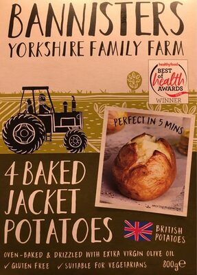 4 Baked jacket potatoes - 5025165301019