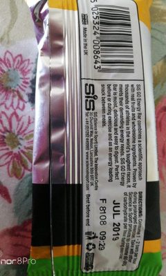 Sis Go Energy Mini Bar 40 g Pomme - Cassis - 5025324008643