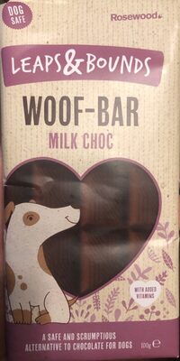 Woof-bar milk choc - 5025659900193