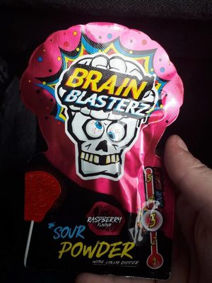 Brain Blasterz Mega Sour Powder Strawberry - 5026418055727