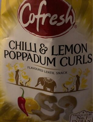 Chilli & Lemon Poppadum Curls - 5026489484082