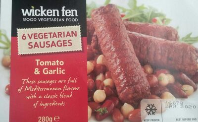 Vegetarian sausages Tomato and Garlic - 5027007171002