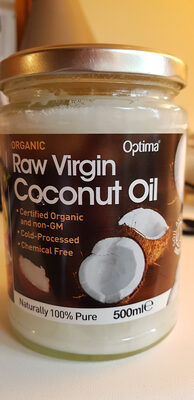 Optima Organic Raw Virgin Coconut Oil - 5029354012007