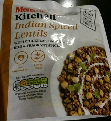 Indian spiced lentils - 5030101026703