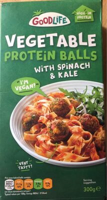 Vegetable protein balls with spinach and kale - 5030755001323