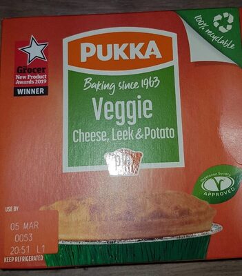 Veggie cheese, leek & potato pie - 5030756005917
