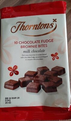10 chocolate fudge brownies bites - 5030765028617
