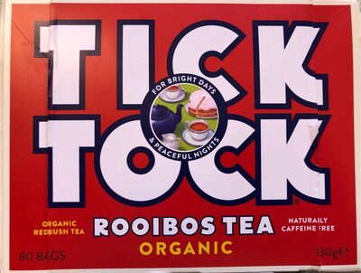 Tock Organic Rooibos Tea Bags - 5032558000190