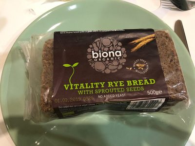 Biona: Organic Sprout Mix Rye Bread - 500G - 5032722312227